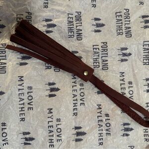 Portland Leather Rich Brown Leather Tassel